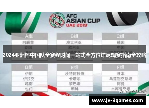 2024亚洲杯中国队全赛程时间一站式全方位详尽观赛指南全攻略 2024亚洲杯中国队全赛程时间一站式全方位详尽观赛指南全攻略